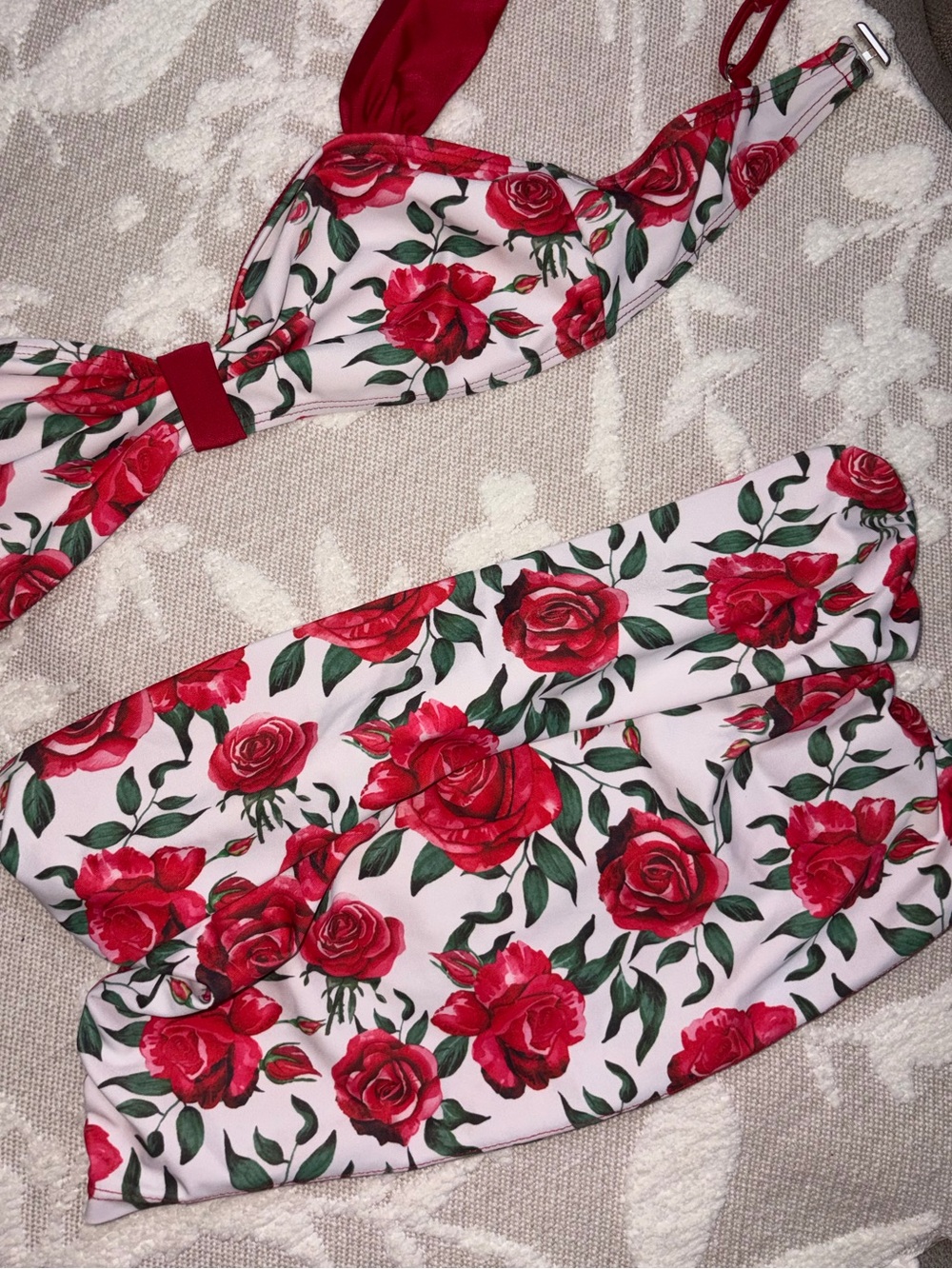 Floral Swim Top + Matching Cover-Up Skirt 🌹